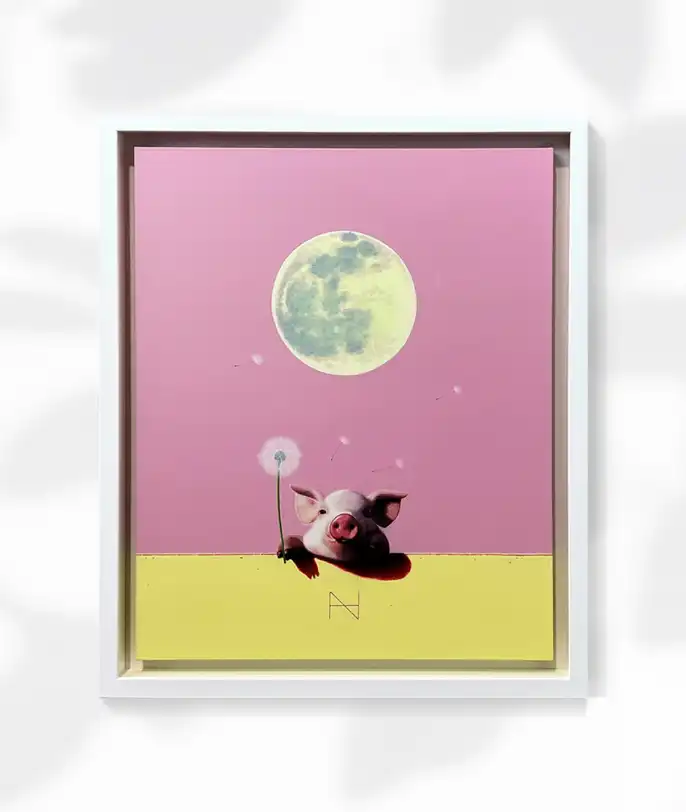 극사실로 표현되는 아기돼지 올리비아