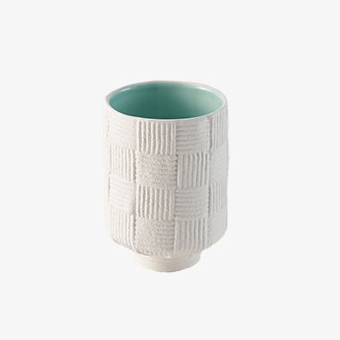 Cozy cup #001 (white blue)