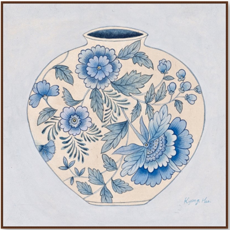달항아리그림_Blue