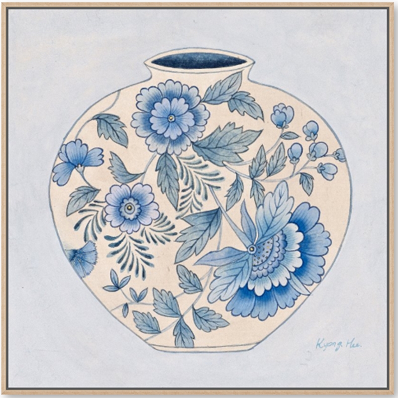 달항아리그림_Blue