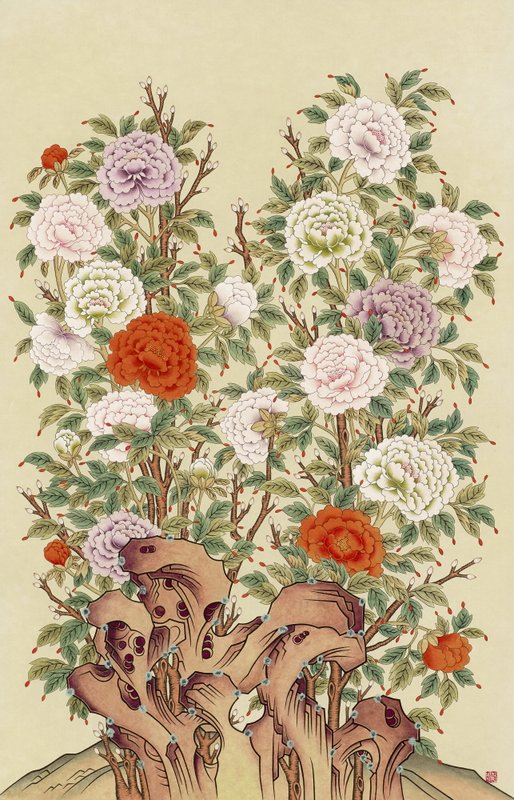 방희원 - 모란도