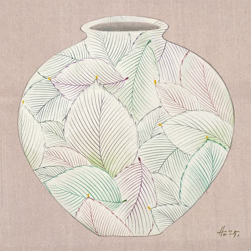 김경희 - 달항아리 꽃 II