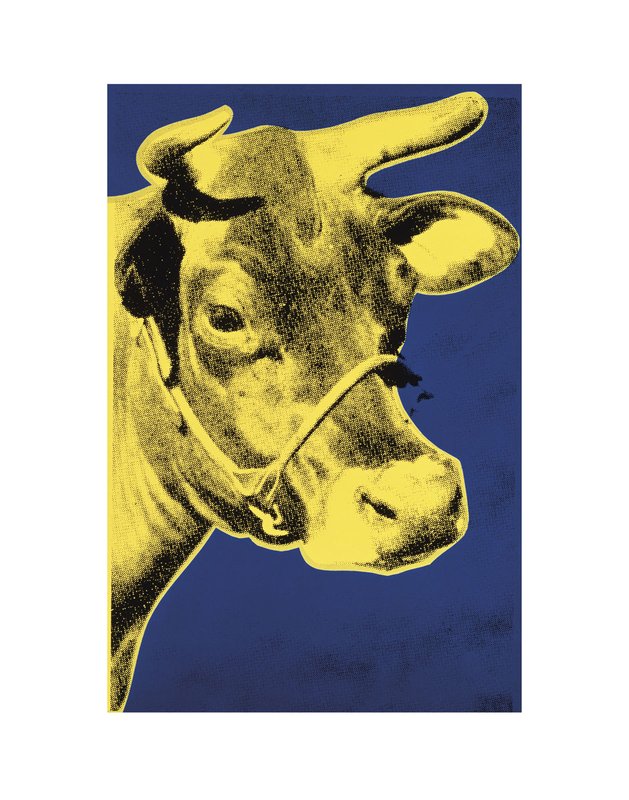 앤디 워홀 - Cow, 1971 (Blue & Yellow)