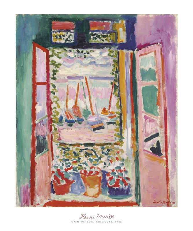 앙리 마티스 - The Open Window, Collioure, 1905