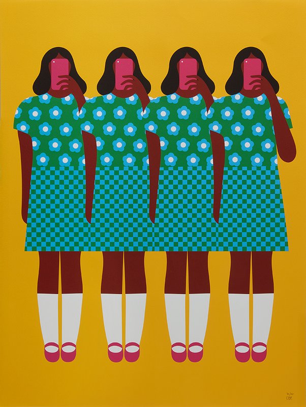 Illustration on Young People and Technology