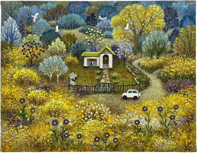 함께 창밖을 바라본다