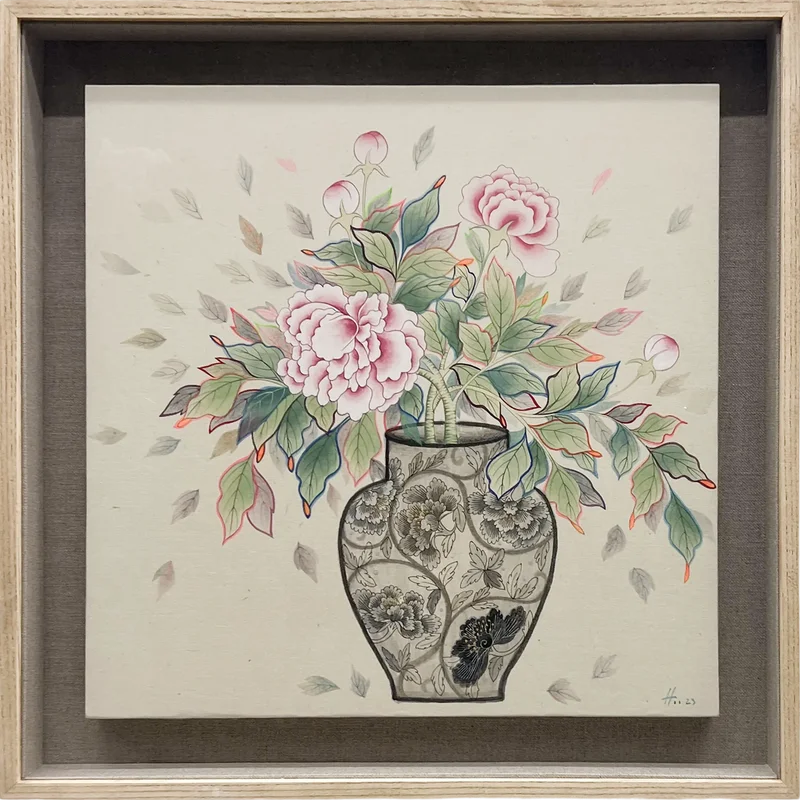 김경희 - 달항아리 봄의 정원