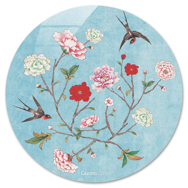 이숙자 - WHHACHHO-화조도 파랑