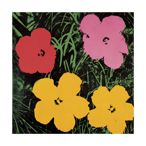 앤디 워홀 - Flowers, 1964 (1 Red, 1 Pink, 2 Yellow)