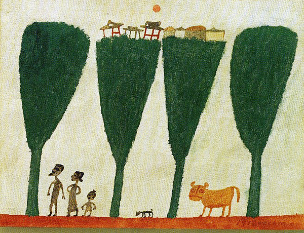 장욱진 - 가로수, 1978