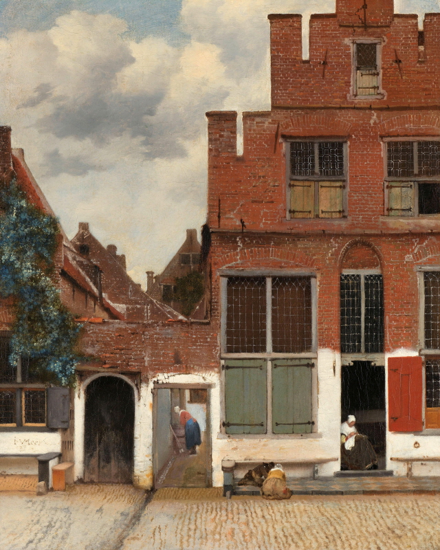 요하네스 베르메르 - View of Houses in Delft Known as The Little Street