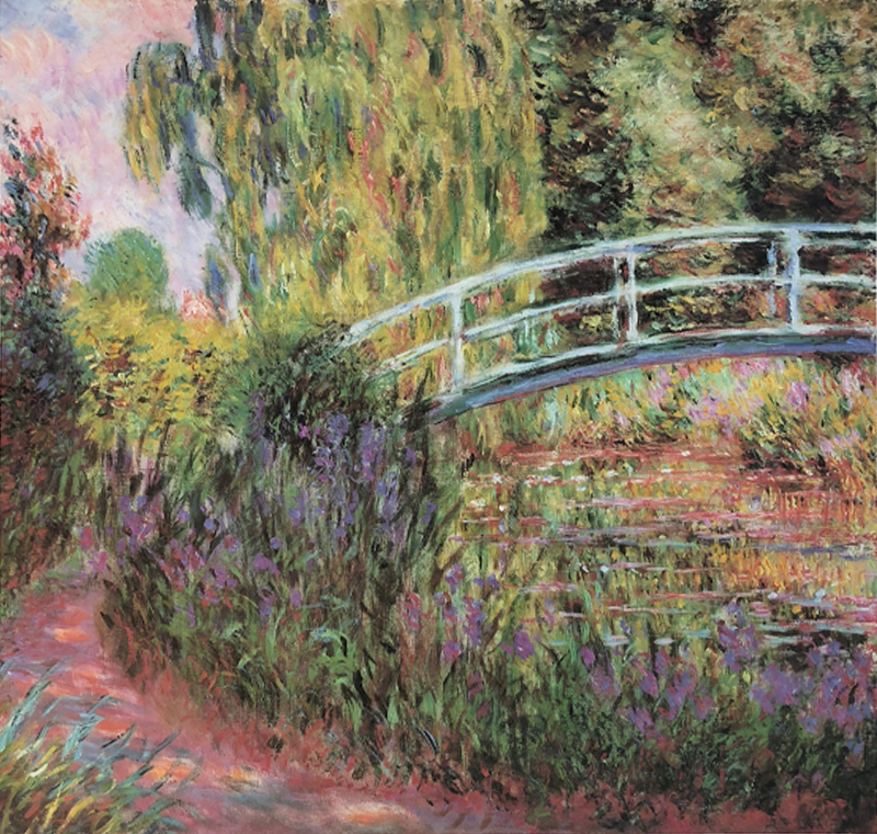 美品 Claude Monet 【arched bridge】 The Japanese Bridge, 1899