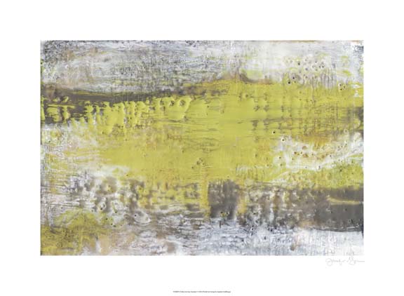 제니퍼 골드버거 - Yellow & Grey Serenity I