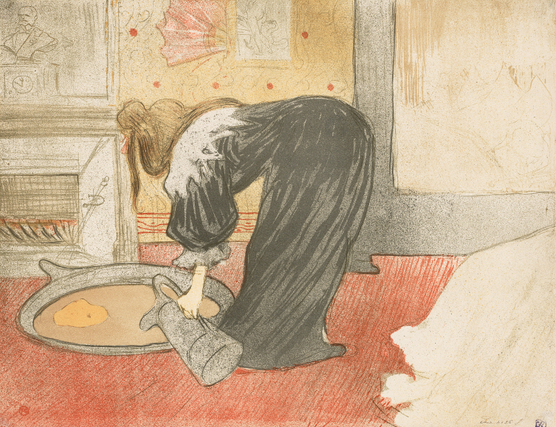 앙리 드 툴루즈 로트렉 - Elles, Woman at the tub