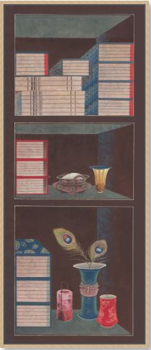 민화가인 - 책가도 8폭(우) 2