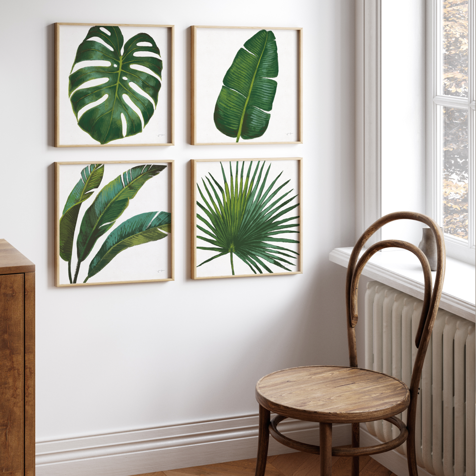 시들지 않은 싱그러움 보타니컬 액자