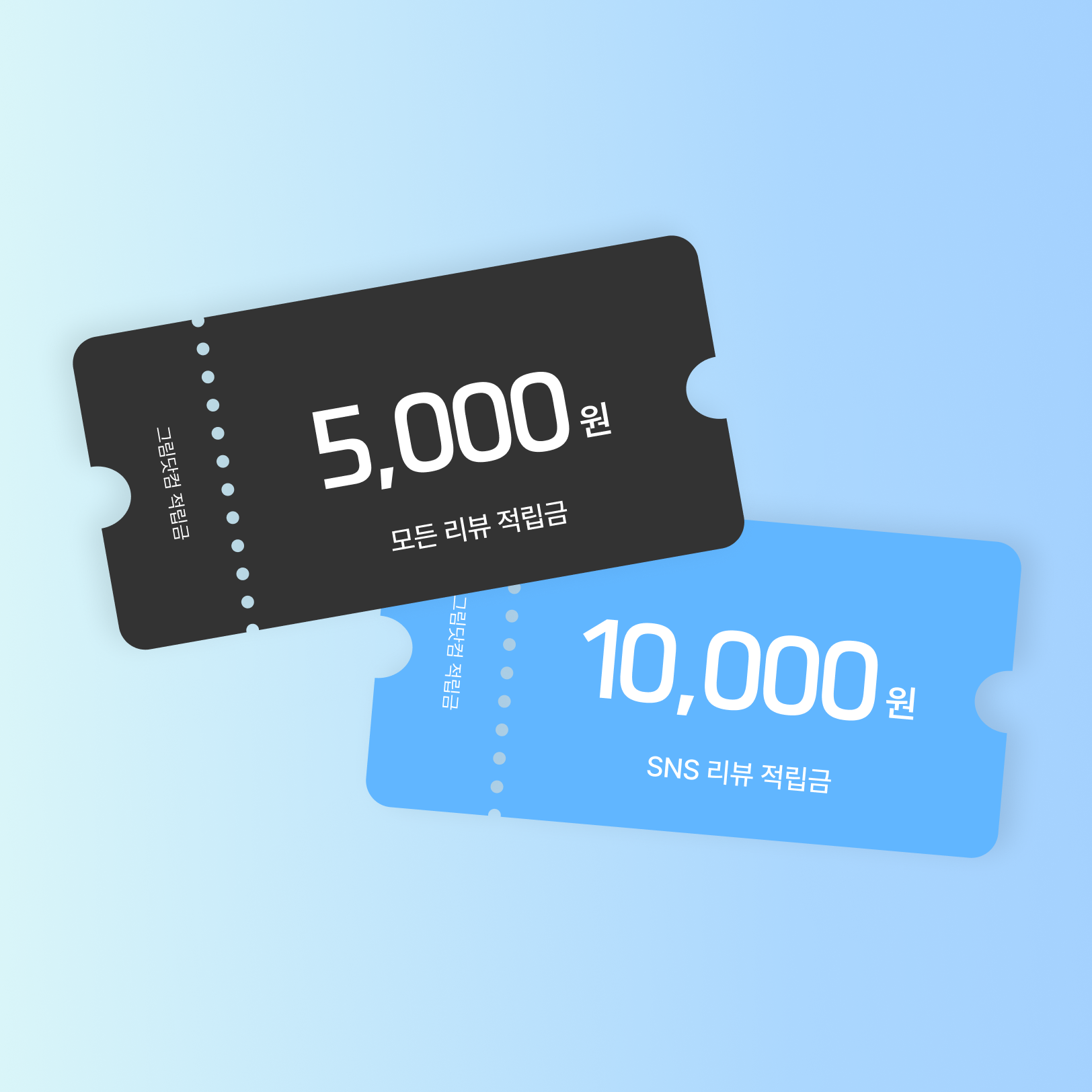 리뷰 쓰고 적립금 받자!