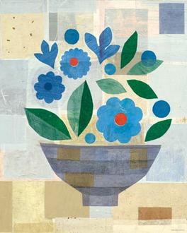 Blue Flower Vase