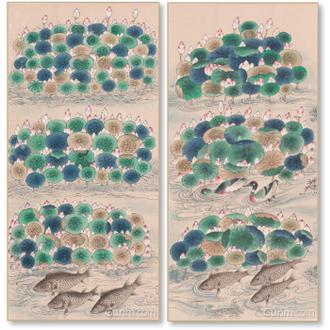 연화도 8폭병 세트