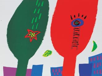 흐르지않는 시간-두개의 나무