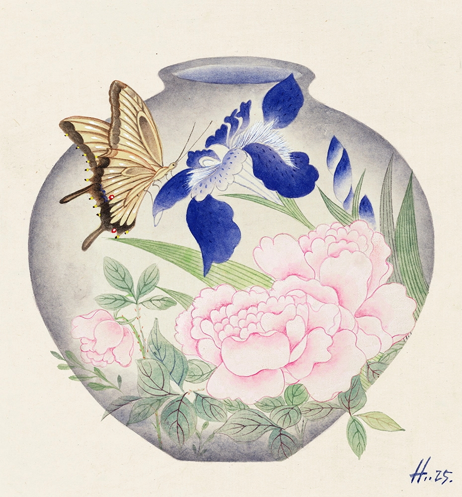 달항아리 여름 물의정원_여름의 푸름(靑)과 꽃_Ⅲ