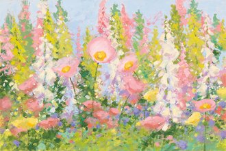 Garden Pastels I Blue Sky