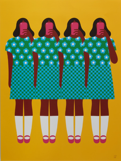Illustration on Young People and Technology