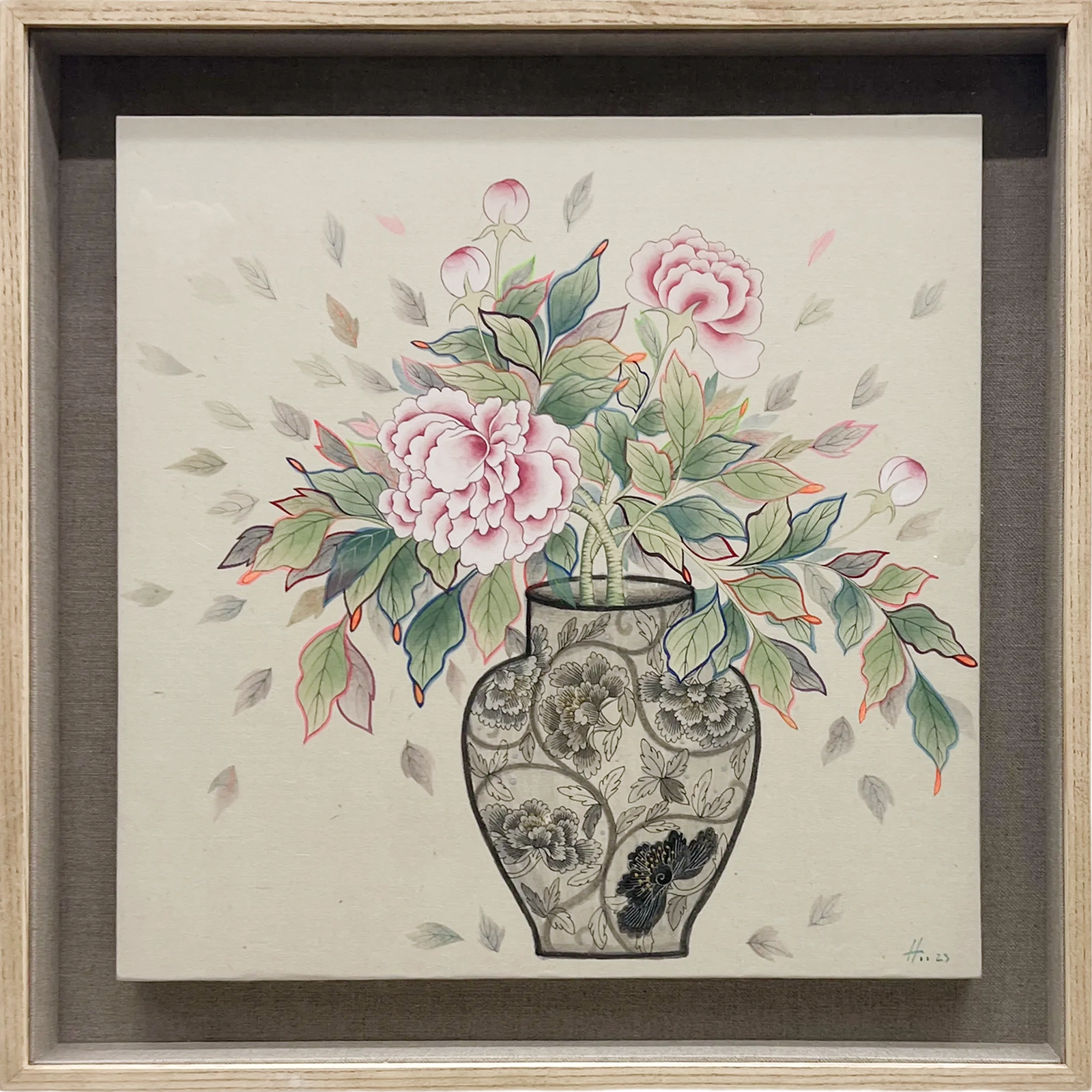 달항아리 봄의 정원