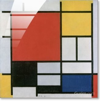 Composition En Rouge, Jaune, Bleu